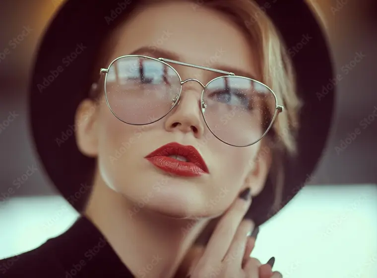 Frau mit Sonnenbrille